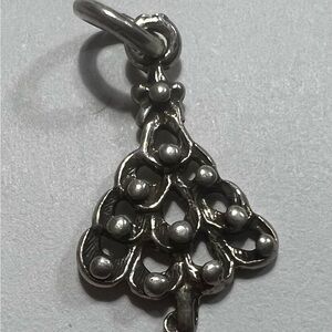 Christmas Tree Charm Sterling Silver